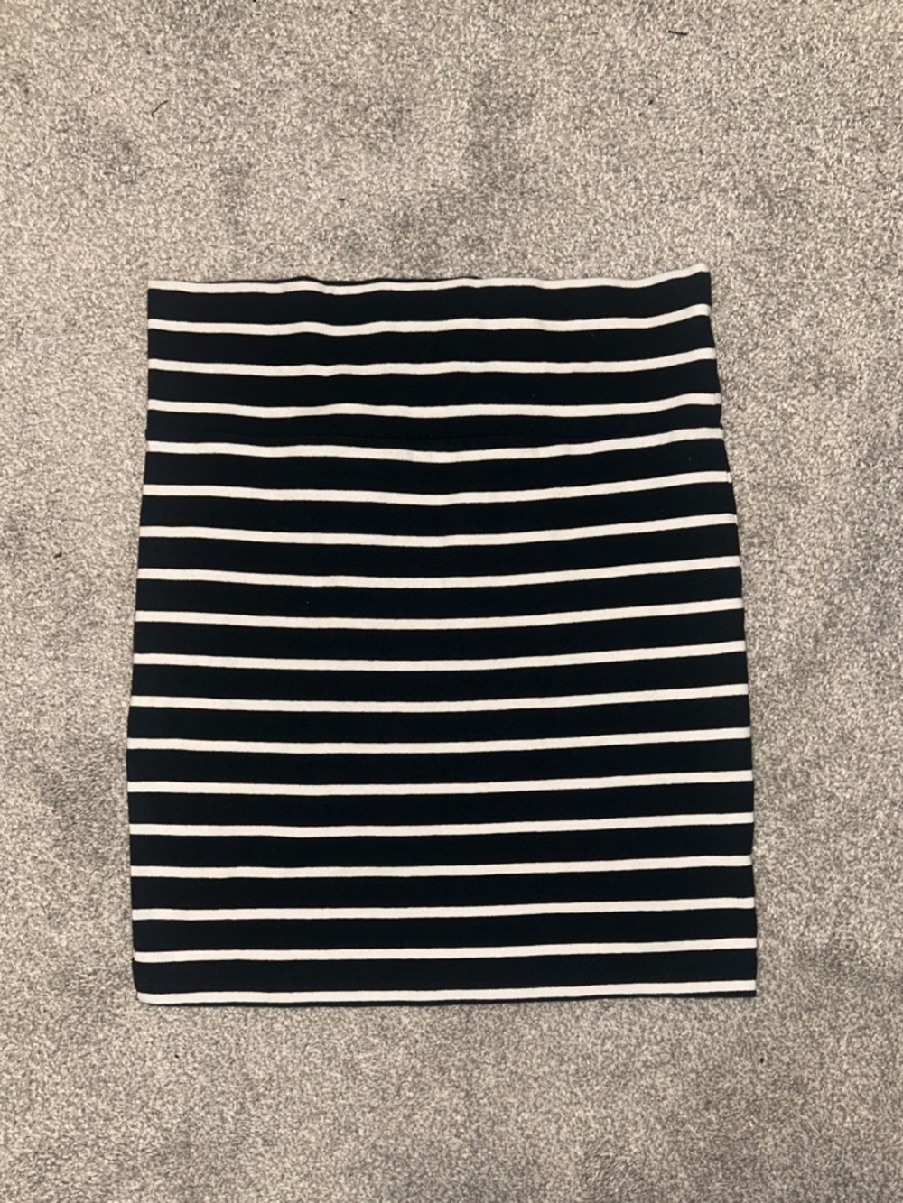 Forever 21 Black and White Striped Pencil Skirt